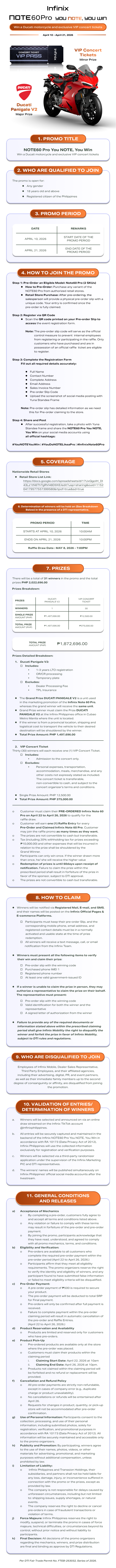 Infinix NOTE60 Pro Mechanics